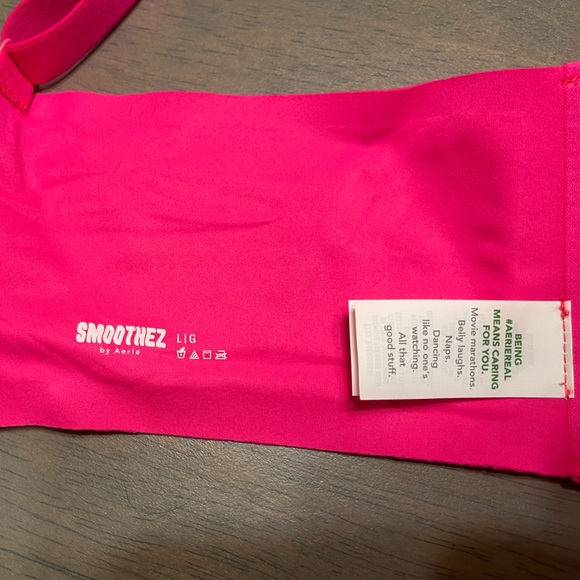 💕 NEW! • AERIE • Smoothez Bralette | Hot Pink | Large - Picture 5 of 6